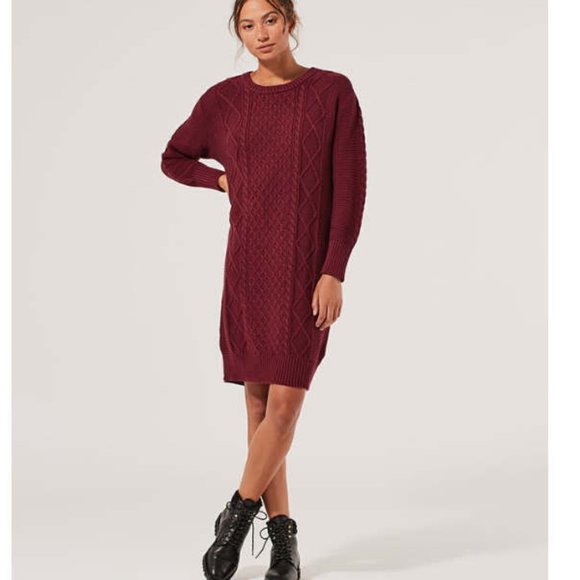 Pact Classic Knit Organic Cotton Sweater Dress M - Picture 1 of 12